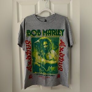 Men’s Bob Marley The Wailers Exodus Reggae Rock Ska Lion Zion Tee Gray M